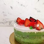 Matcha Strawberry Mousse Cake